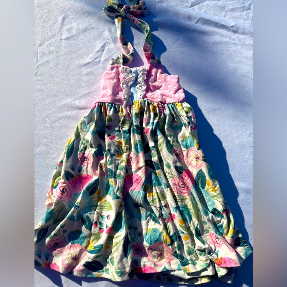 Adorable floral halter dress 4T